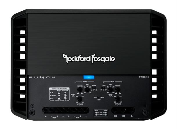 Rockford Fosgate Bilforsterker 4 x100W Punch 4-kanaler, 2 Ohm stabil