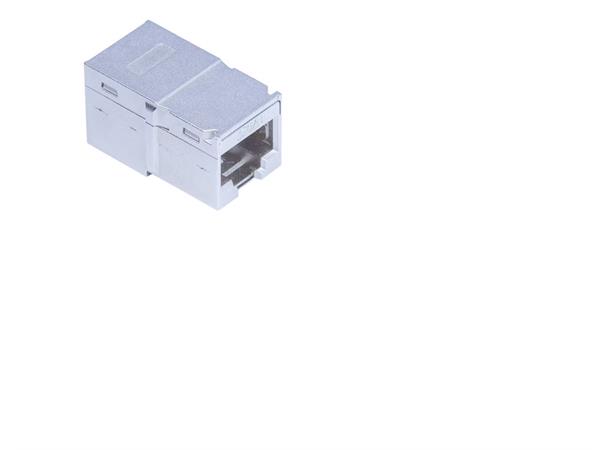 SKJØTESTYKKE R&M CAT6A RJ45-RJ45 Skjermet skjøtestykke R&M Keystone