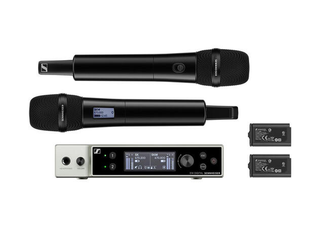 Sennheiser EW-DX 835-SII Trådløs håndmik 2 håndmikrofoner og 1 2 kanals mottaker