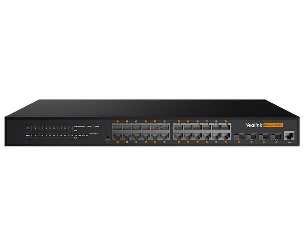 Yealink AVoIP RCH240 Switch 24-port L2+ web-based managed AV Gigabit switch