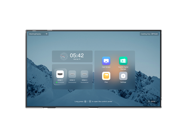 Yealink MeetingDisplay MD86 86" 18/7, 500 nits, Haze 25% | Android 13