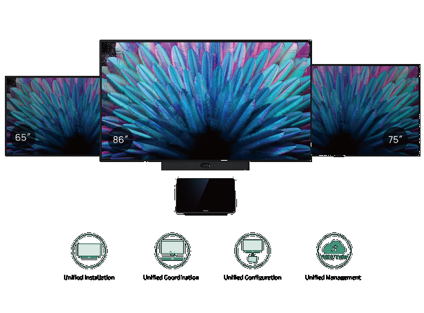 Yealink MeetingDisplay MD86 86" 18/7, 500 nits, Haze 25% | Android 13