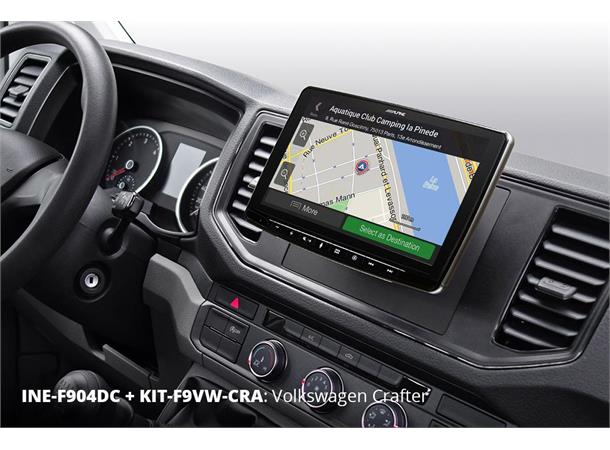 Alpine INE-F904DC TRUCK navigasjon enhet CAMPER 9-tommer  CarPlay Android Auto