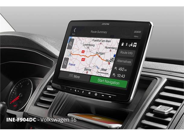 Alpine INE-F904DC TRUCK navigasjon enhet CAMPER 9-tommer  CarPlay Android Auto