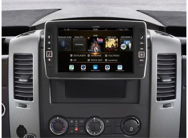 Alpine X903D-S906 Premium Navi Sprinter 9" skjerm DAB+ CarPlay AnroidAuto