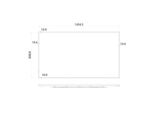 Hisense 65" 18/7 UHD 4K 500 nits D-LED Haze 25% | Wireless share | Android 11