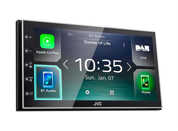 JVC 2DIN Mediaspiler lKW-M745DBT 2DIN Apple Carplay Android Auto, Antenne