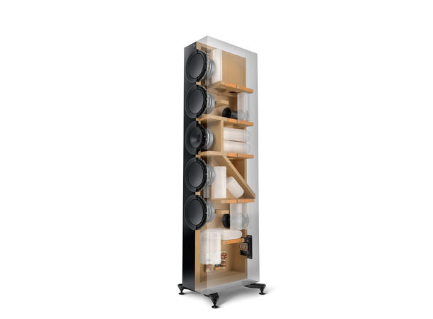 KEF R11 Meta - Valnøtt, pris par 3-veis gulvstående flaggskiphøyttaler