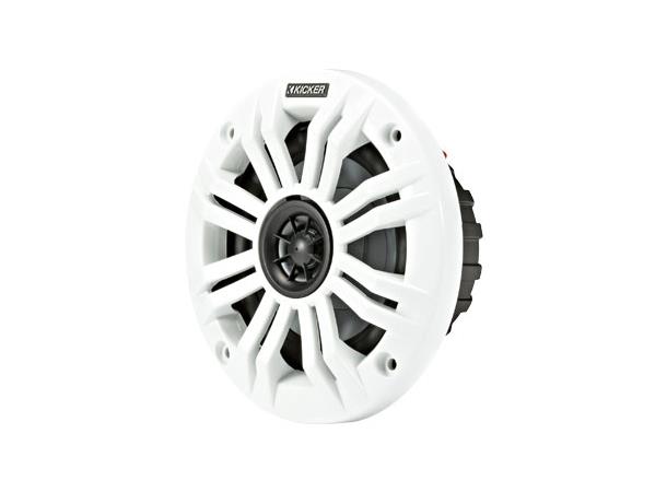 Kicker 45KM44 marine høyttaler, par 4" 4ohm (hvit og koksgrå grill inkl.)