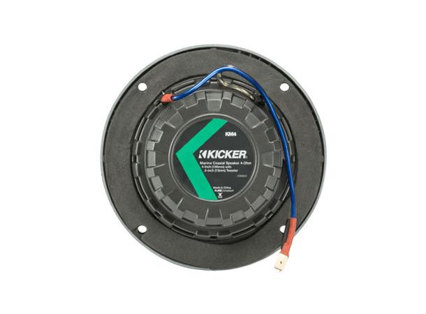 Kicker 45KM44 marine høyttaler, par 4" 4ohm (hvit og koksgrå grill inkl.)