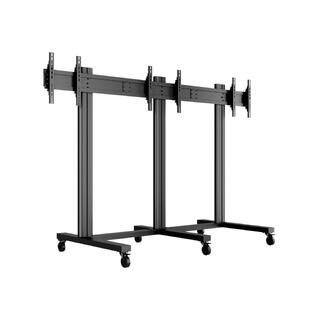 Multibrackets TV gulvstativ 3 skjermer 40-55", 800x400, maks 120kg på hjul