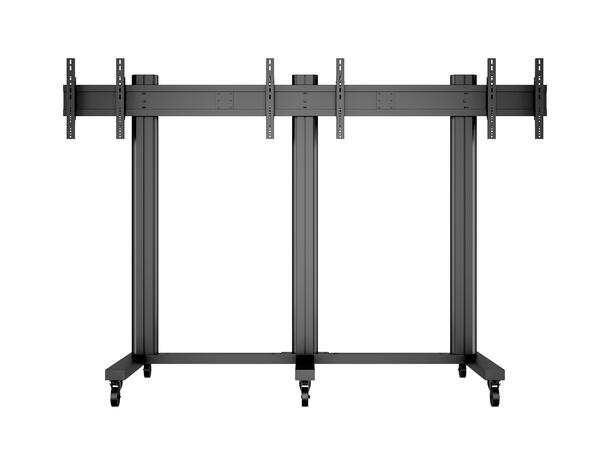 Multibrackets TV gulvstativ 3 skjermer 40-55", 800x400, maks 120kg på hjul