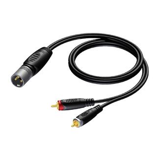 Procab XLR - RCA REF703/1.5-P XLR Han-2x RCA/Cinch Han-1.5m