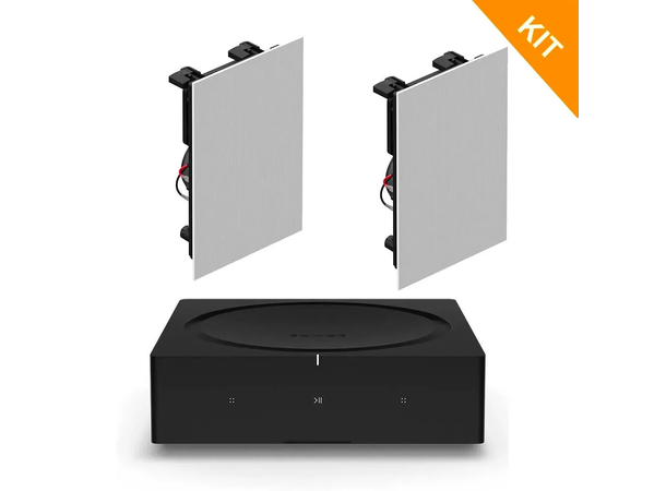 SONOS AMP + InWall høyttalere Super pakkedeal  m/10m høyttalerkabel