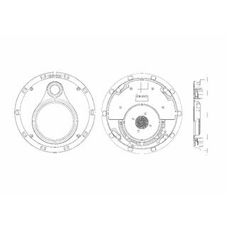 Sonance VP52R UTL innfellingshøyttaler Perfekt i lave lektelag,  kun 36mm dyp