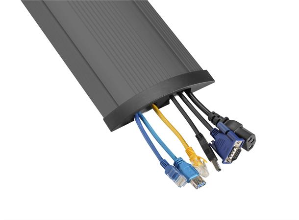 Stoltzen TALOS GS200 Gulvskinne 2m sort Gulvlist høyde 2,2cm bredde 13,9cm
