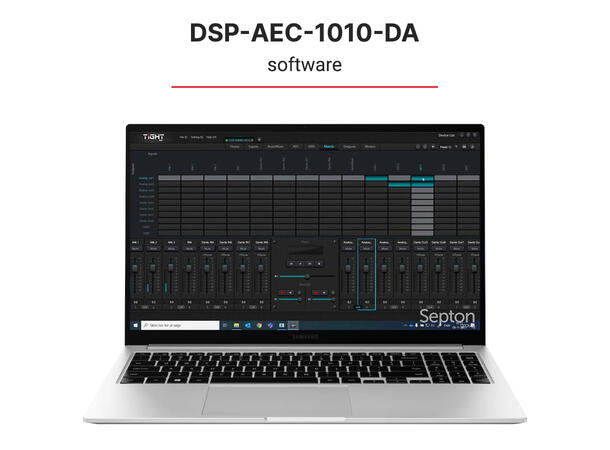 TiGHT AV Matrix Mikser DSP-AEC-0606 DSP m/AEC 2x2 USB 4x4 inn/ut