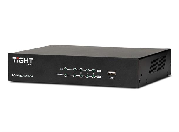 TiGHT AV Matrix Mikser DSP-AEC-1010-DA DSP m/AEC 2x2 USB 4x4 inn/ut Dante