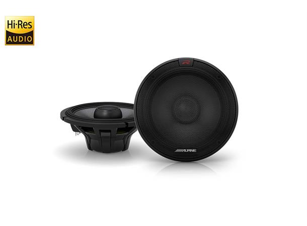 Alpine R-S65.2 coaxial høyttalere Hi-Res R-serien 6,5" 16,5cm 2veis