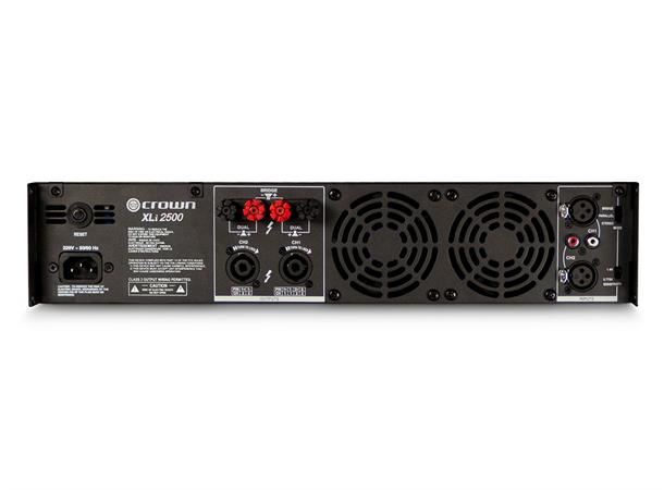 Crown XLi2500 Effektforsterker 2 x 750W i 4 ohm rackmontering 2U