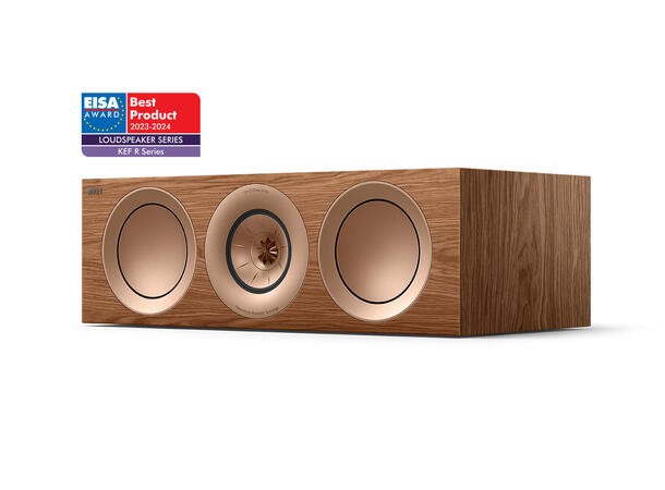 KEF R6 Meta - Valnøtt "Best-i-Klassen" Senterhøyttaler