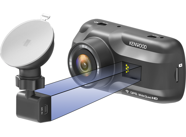 KENWOOD DRV-A501W DashCam DashCam med WiFi GPS App Link