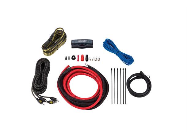 Kicker kabelpakke 6mm² 1000W 47VK6 Komplett pakke Signal&Strøm rent kobber!