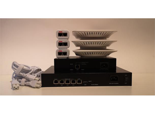 LUXUL WIFIPAKKE 2 RUTER KONTROLLER AKSESSPUNKT 2,4GHz