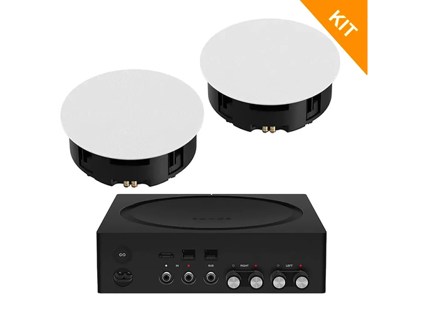 SONOS AMP + In-Ceiling 8" Super pakkedeal  m/10m høyttalerkabel