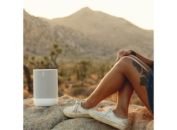 SONOS MOVE trådløs høyttaler hvit Trådløs batteridrevet sonoshøyttaler