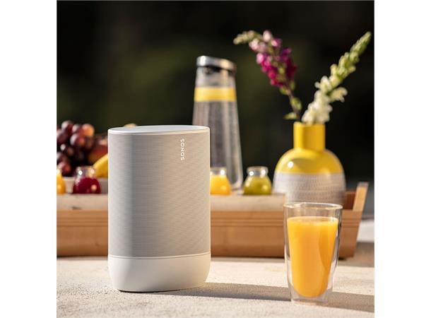SONOS MOVE trådløs høyttaler hvit Trådløs batteridrevet sonoshøyttaler