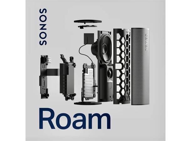 SONOS ROAM Bluetooth høyttaler i sort ROAM - den trådløse smarthøyttaleren