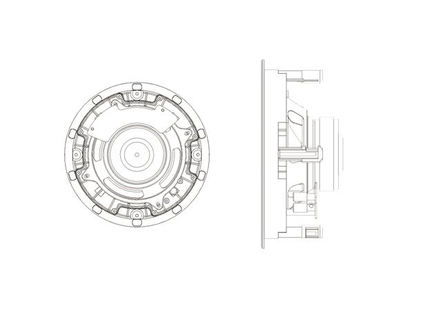 Sonance C6R SST innfellingshøyttaler Single point stereo