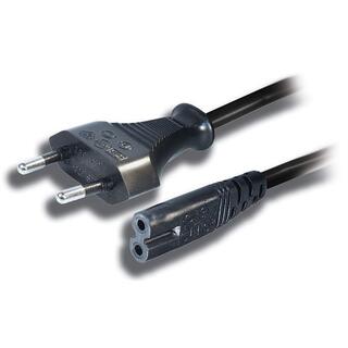 Strømkabel C7 EURO2p - 5,0 m Sort 2-pol EURO-C7