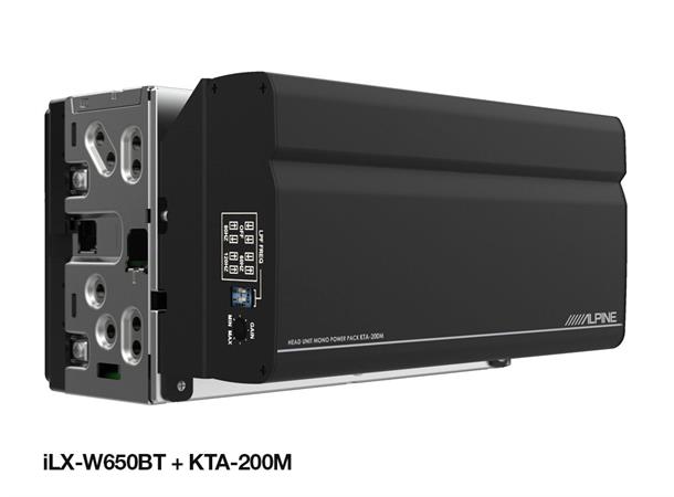 Alpine KTA200M Monoblokk 400W@4Ohm Superkompakt kraftig  monoblokk