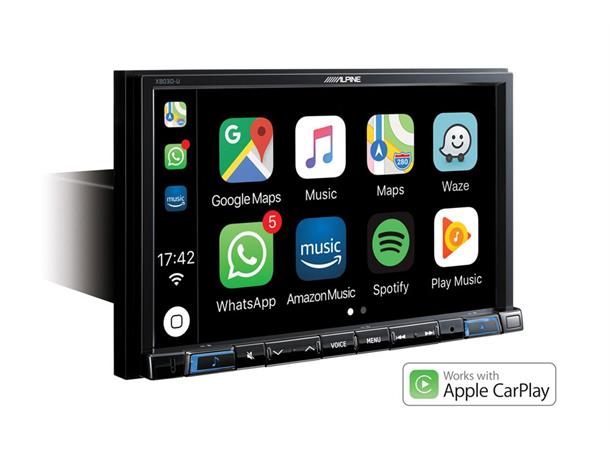 Alpine X803D-U 8" skjerm, Navi DAB+ BT CarPlay, Android Auto, HDMI USB Flac