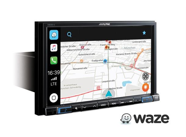 Alpine X803D-U 8" skjerm, Navi DAB+ BT CarPlay, Android Auto, HDMI USB Flac