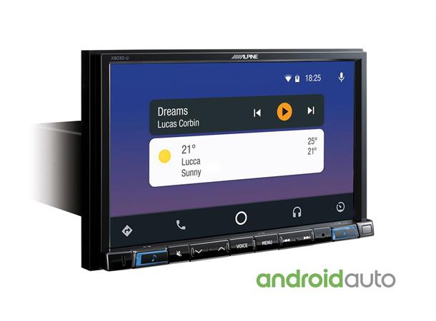 Alpine X803D-U 8" skjerm, Navi DAB+ BT CarPlay, Android Auto, HDMI USB Flac