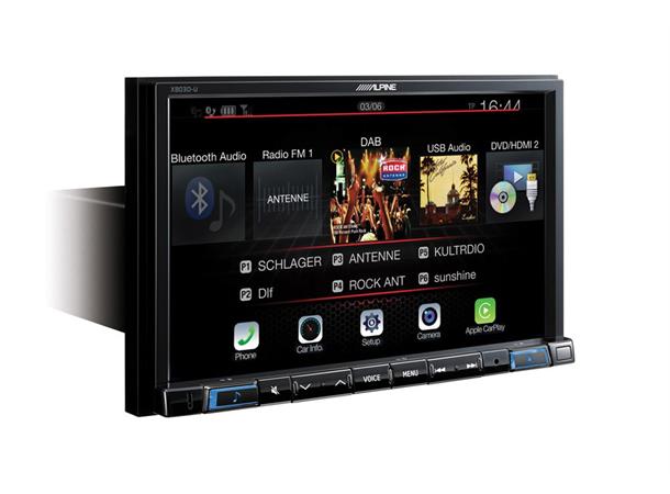 Alpine X803D-U 8" skjerm, Navi DAB+ BT CarPlay, Android Auto, HDMI USB Flac