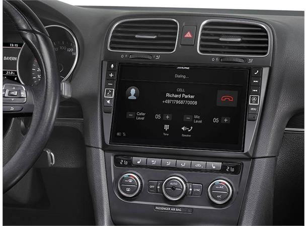 Alpine i902D-G6 - Multimediaenhet Golf 6 4x50W, 9"skjerm, CarPlay/Android Auto