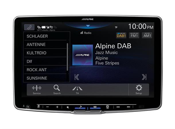 Alpine iLX-F115D HALO11  mediaspiller 11" skjerm DAB CarPlay Android Auto BT