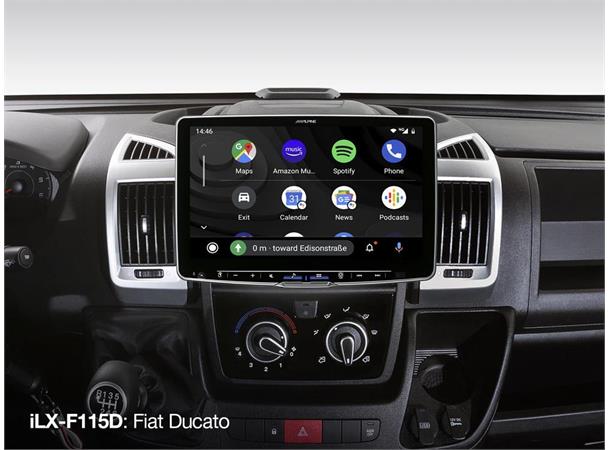 Alpine iLX-F115D HALO11  mediaspiller 11" skjerm DAB CarPlay Android Auto BT