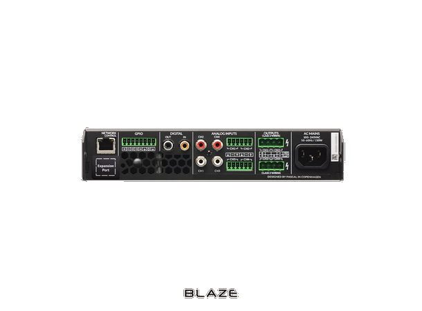 Blaze Audio PowerZone Connect 504D EU 4x125W 4-8 Ohm 2x250w 100V 16 Ohm Dante