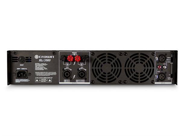 Crown XLi3500 Effektforsterker 2 x 1350W i 4 ohm rackmontering 2U