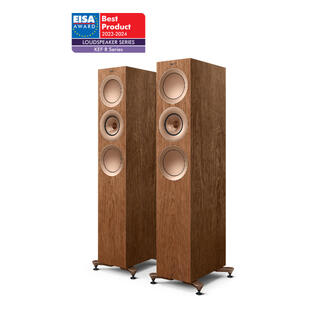 KEF R7 Meta - Valnøtt, pris par 3-veis gulvstående flaggskiphøyttaler