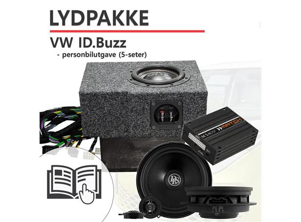 PnP Lydoppgradering VW ID.Buzz nivå 2 Forsterker frontsett og subwoofer