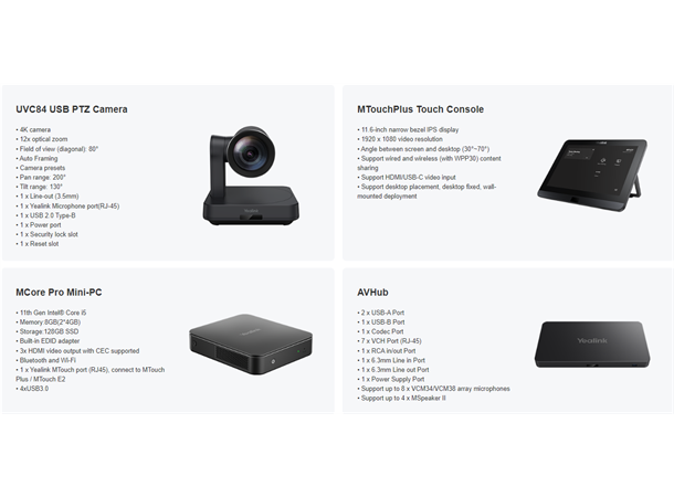 Yealink MVC940-C5 No Audio - grunnpakke Teams System for X-Large rooms