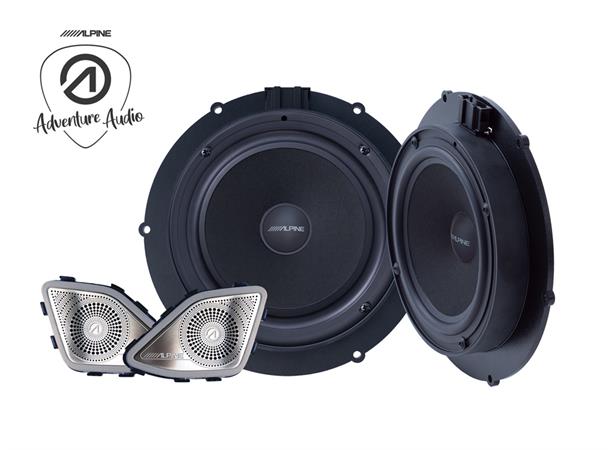Alpine SPC-106T6 høyttalere 6.5" VWT6 Spesialtilpasset 16,5cm sett til VW T6