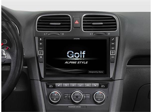 Alpine X902D-G6 - hovedenhet VW Golf 6 Premium Navigasjo og Multimedia