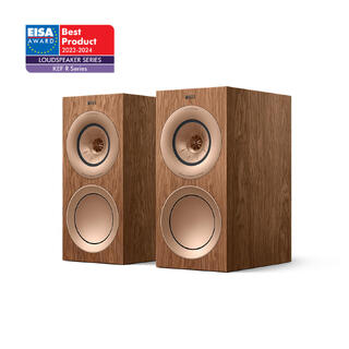 KEF R3 Meta - Valnøtt "Best-i-klassen" stativhøyttaler